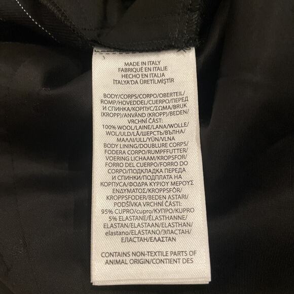 Ralph Lauren Collection Purple Label Pinstripe Blazer Jumpsuit 6 Pant Runway $3k - Picture 11 of 12